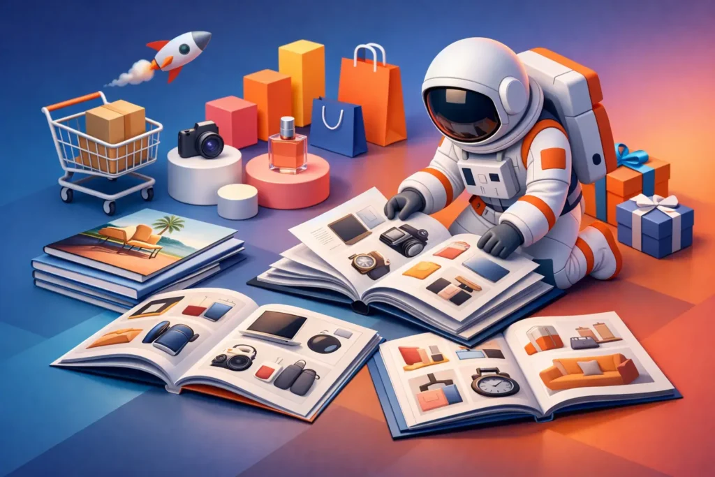 Catálogos impresos para productos que venden más