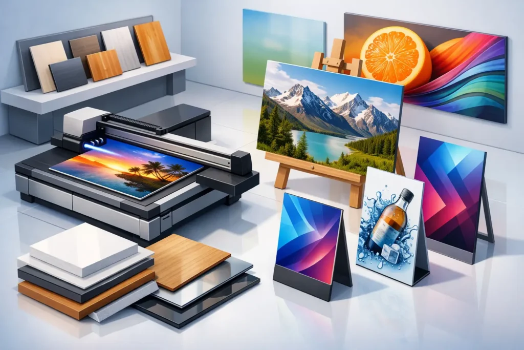 Impresión en materiales rígidos para negocio